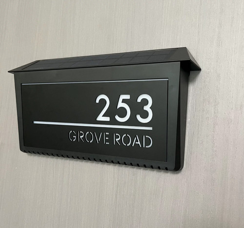 House number plaque - number,