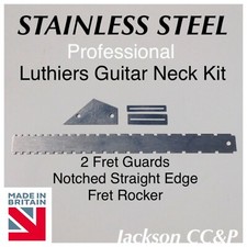 Professional Guitar Neck Luthiers Kit  Straight Edge, Fret Guards + Rocker