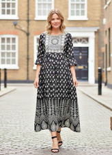 Women Cotton Floral Flared