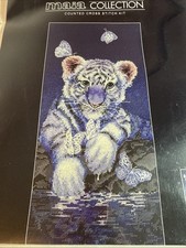 NEW Anchor Maia Cross Stitch Kit 5678000-01165 – White Baby Tiger