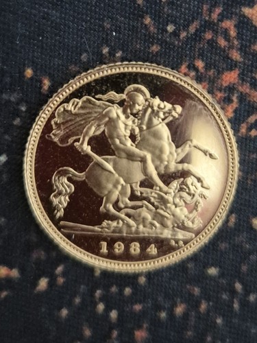 22ct gold half - 22ct, coin