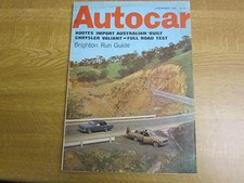 November 4th 1966, AUTOCAR, Chrysler Valiant, Crayford Austin 1800, Jack Brabham