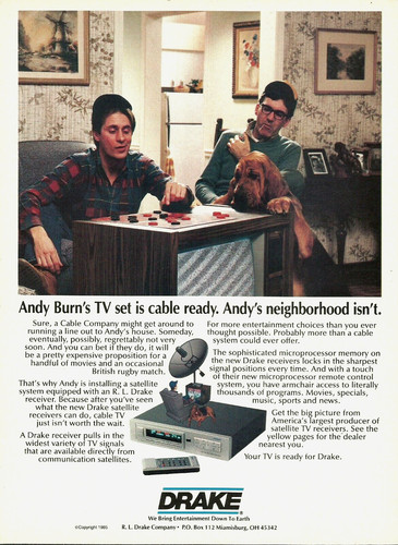 1985 drake tv satellite - l,