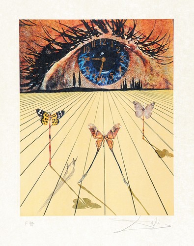 The eye surrealist time - eye, by