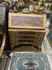 Antique Georgian Walnut Bureau Writing Desk. Home Office Drawers Circa 1800 VGC