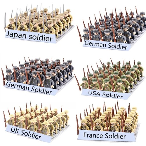 24pcs ww2 military figures set - 24pcs,