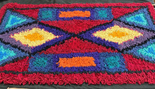Handmade proggy proddy mat