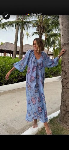 Zara collection blue floral - zw,