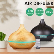 Electric Air Diffuser Aroma Oil Humidifier LED Night Light Up Defuser Home Relax