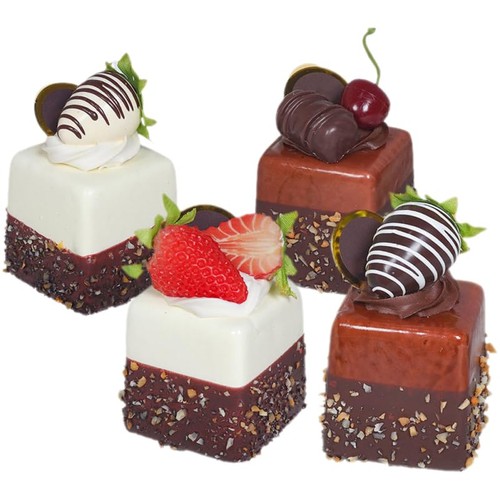 4pcs fake cake - fake, props