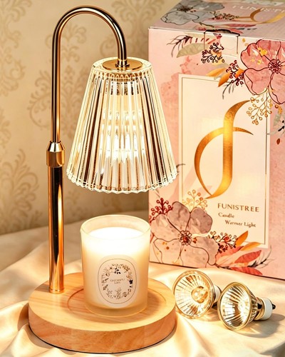 Candle warmer lamp with - candle,