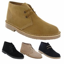 Mens suede leather desert - suede,