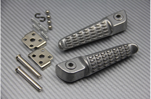 Silver pair rear foot rests - rear,
