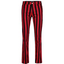 NEW RETRO MOD 60s 70s 80s 90s MOD STRIPED SLIM LEG JEANS Roller Coaster MC1072