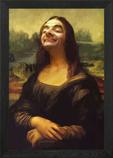 Mr. Bean Mona Lisa Framed Wall