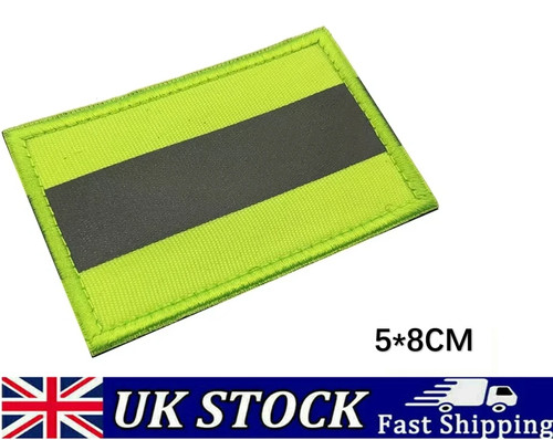 Reflective vis patch 8x5cm - reflective,