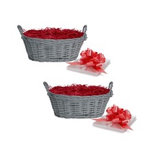 Set of 2 Wicker Gift Hamper