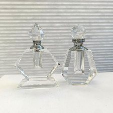 Pair Art Deco Style Crystal