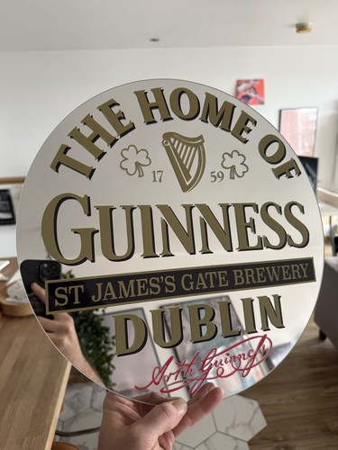 Vintage style guinness mirror - style,
