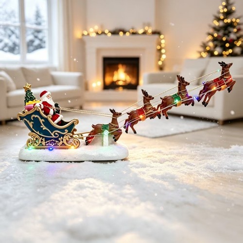 Christmas santa sleigh - christmas,