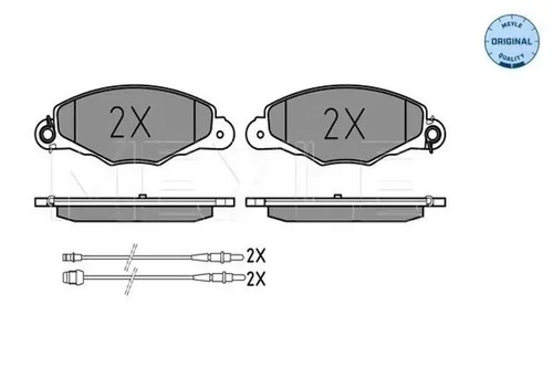 Brake pads front axle 025 - pads, 231