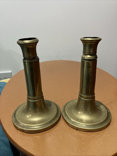 Unusual brass candlesticks - unusual,