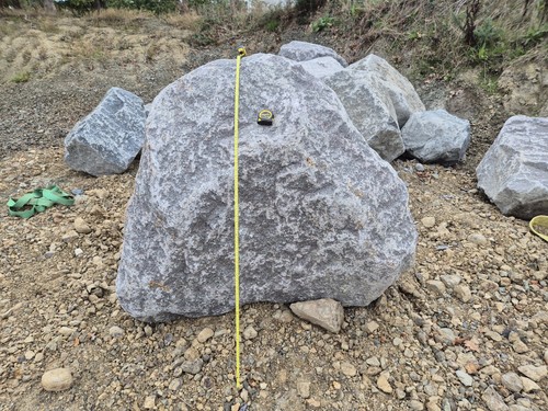 Very large grey granite - very,