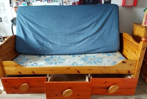 Kids bed solid wood - 2, tones