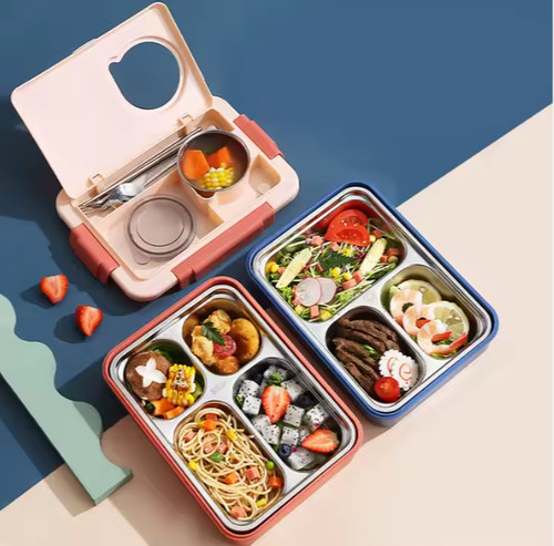 Stainless steel bento lunch - stainless,
