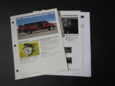 2007 CHEVROLET EXPRESS PASSENGER VAN DEALER SALESMANS ALBUM BINDER SHEETS SET