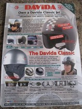 DAVIDA MADE IN ENGLAND CLASSIC JET HELMET GOGGLES ADVERT A4 FILE 53