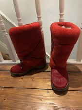 Moregor Amazing Boots Red Fur 39 6 Winter Apres Ski Boots