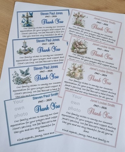 Personalised funeral sympathy - personalised, funeral/sympathy