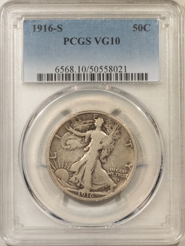1916 walking liberty half - 1916-s,