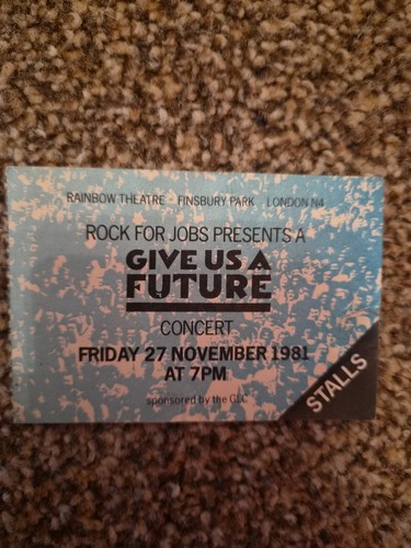 Madness 1981 concert ticket - concert,