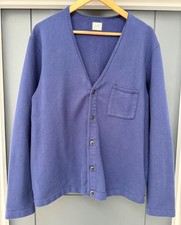 LOOP & WEFT "BIG HERRINGBONE" PILE 1950'S CARDIGAN (NAVY)
