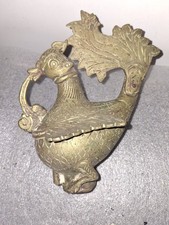 Large Indian Brass Oil Lamp Finial Hamsa Duck Deccan 8 Inch High Box No XA5