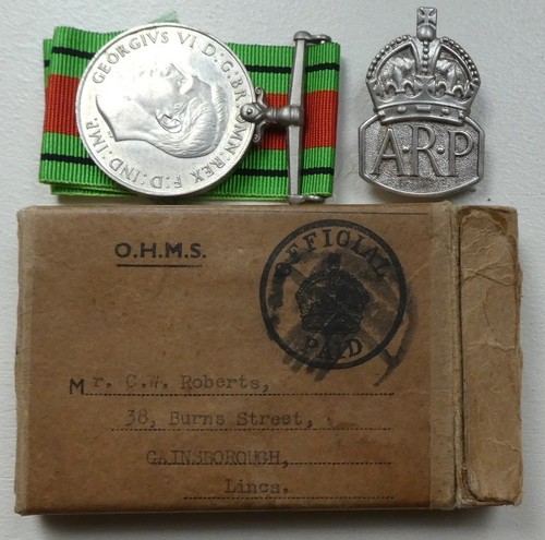Ww2 defence medal postal - medal, &