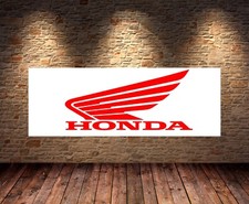 honda wing Banner Garage Workshop mancave PVC sign workshop pitlane