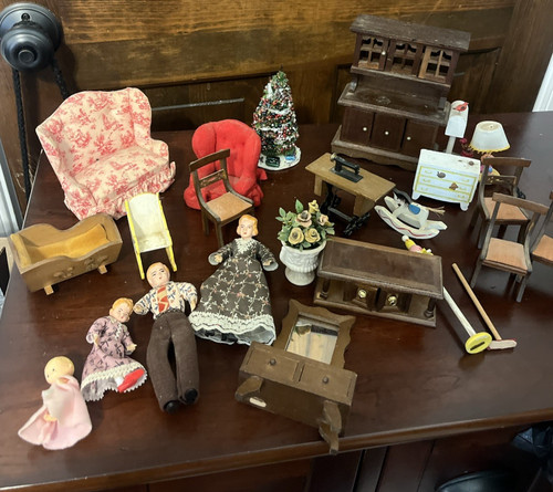 Doll house furniture lot - doll,