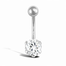 9ct White Gold Cubic Zirconia