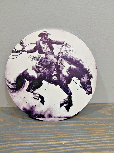 Cowboy bucking bronco - cowboy,