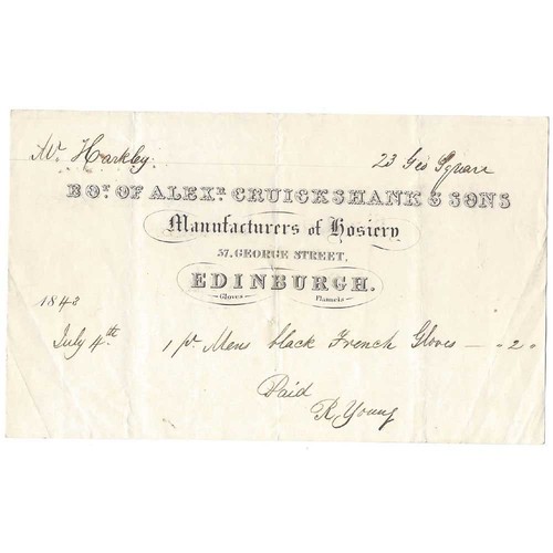 1843 billhead alexander - 1843,
