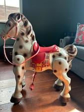 Retro metal Mobo ride on horse in great condition 