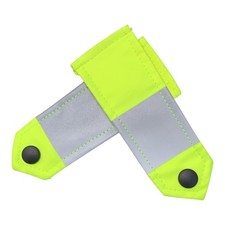 Plain Hi Viz Fabric Epaulettes with Reflective Tape 27cm Length