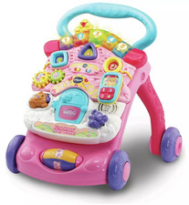 VTech First Steps Baby Walker Pink Brand New Boxed Push Along Toy Interactive