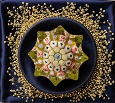 STRATHEARN PAPERWEIGHT P13 Fluted Star Concentric Millefiori SCOTLAND 1970 VG+++