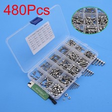 480pcs M2 M3 M4 Metric Hex