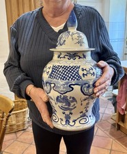 Vintage Temple Vase. Lidded