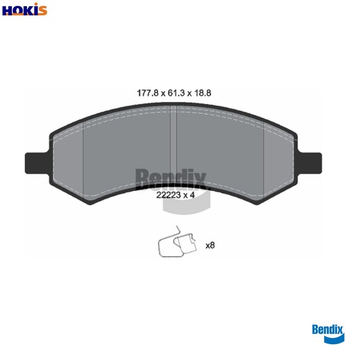 Brake pad set disc - pad,